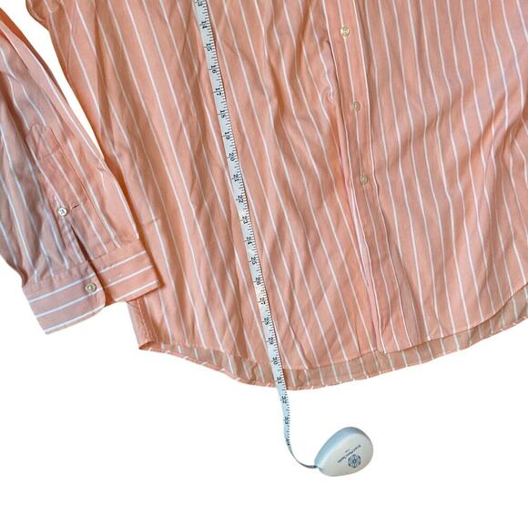 Ralph Lauren Long Sleeve Button Down. Peach/Orange Color. Size XXL - Picture 4 of 7